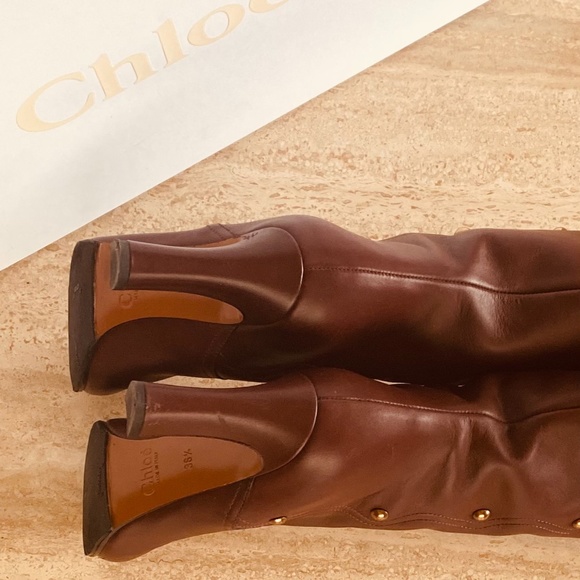 CHLOE - Quaylee over-the-knee boots - Picture 6 of 12